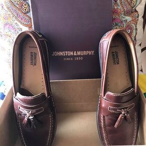 Johston & Murphy Fowler Mahogany Leather Loafer